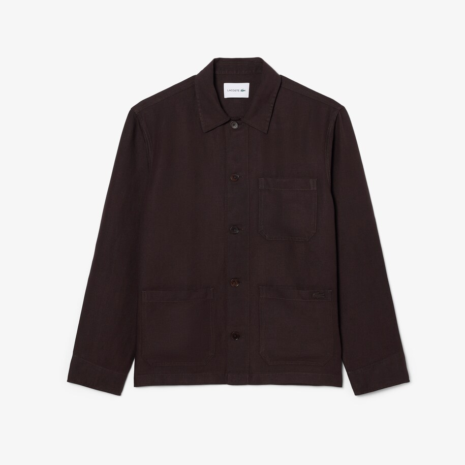 Linen Blend Overshirt image number 3