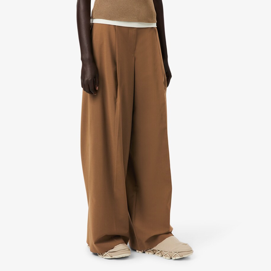 Runway Wide Fit Wool Blend Pants image number 1