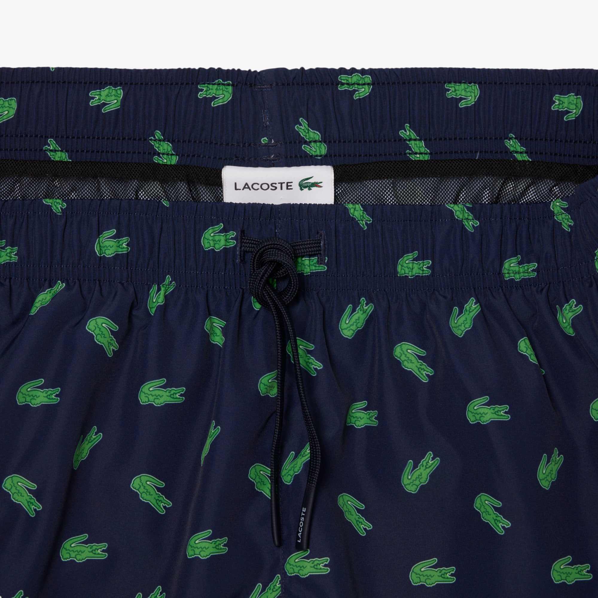 Mid Length Crocodile Print Swim Trunks image number 6