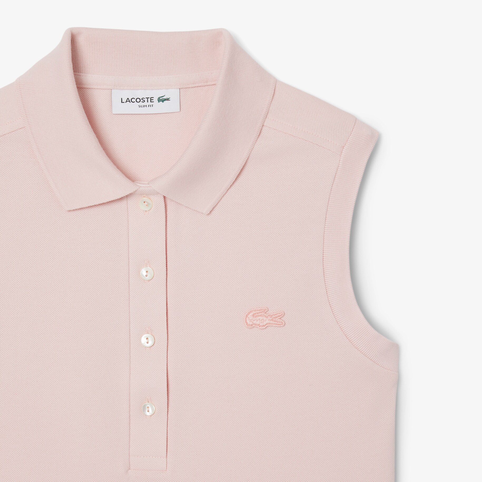 Slim Fit L.12.D Sleeveless Stretch Polo Shirt image number 4