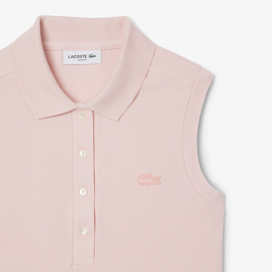 Slim Fit L.12.D Sleeveless Stretch Polo Shirt image number 4