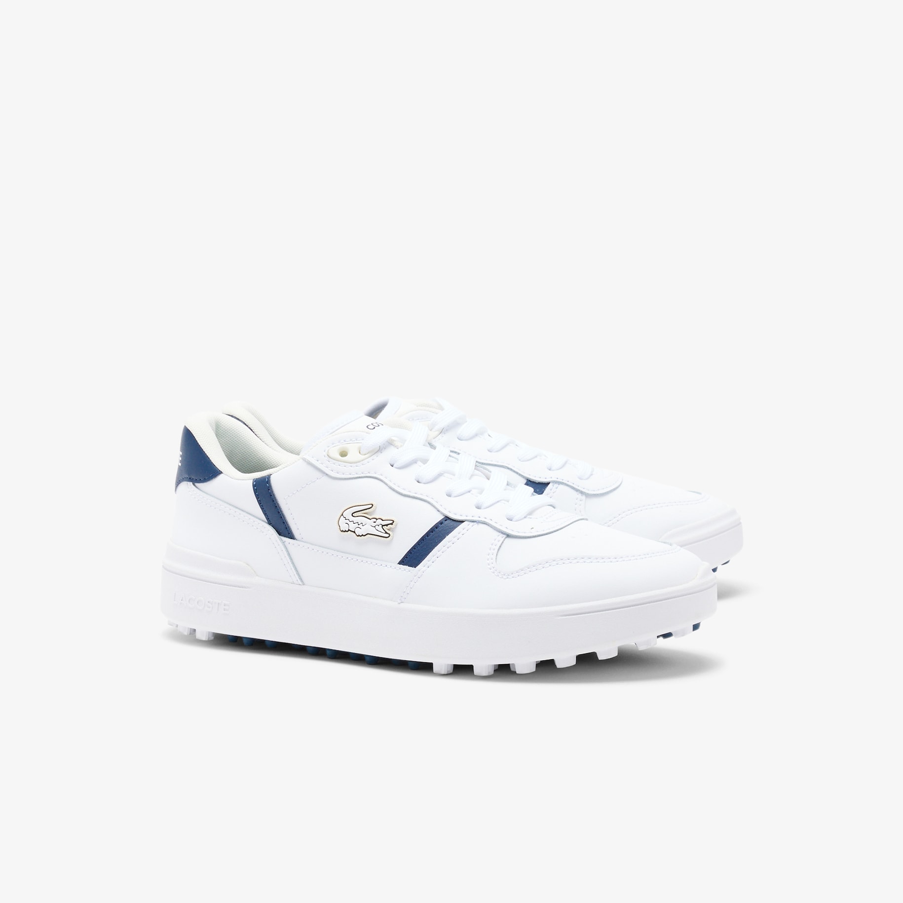 Men's T-Clip Golf Leather Golf Shoes image number 1