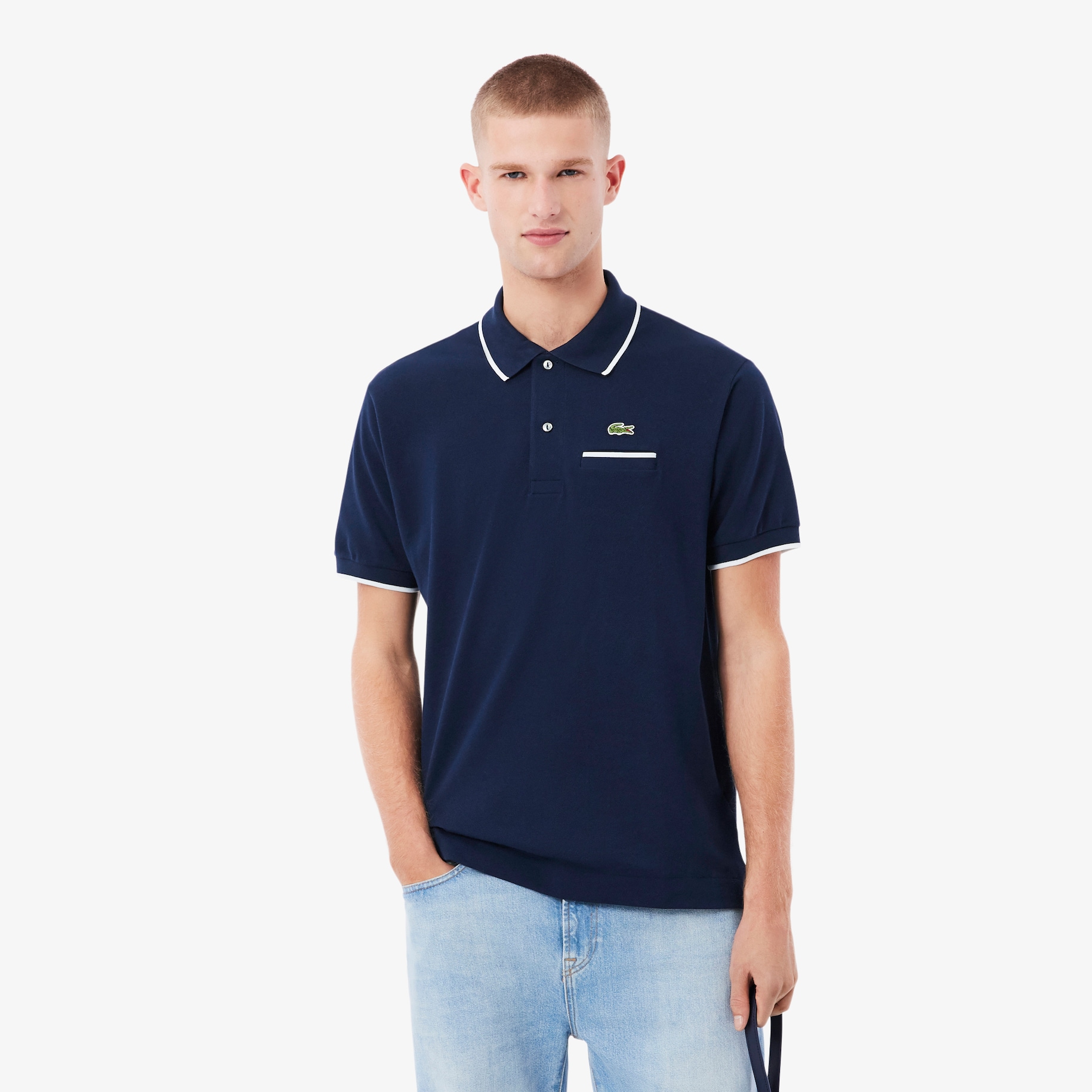 Classic Fit Pocket Accent L.12.12 Polo Shirt image number 0