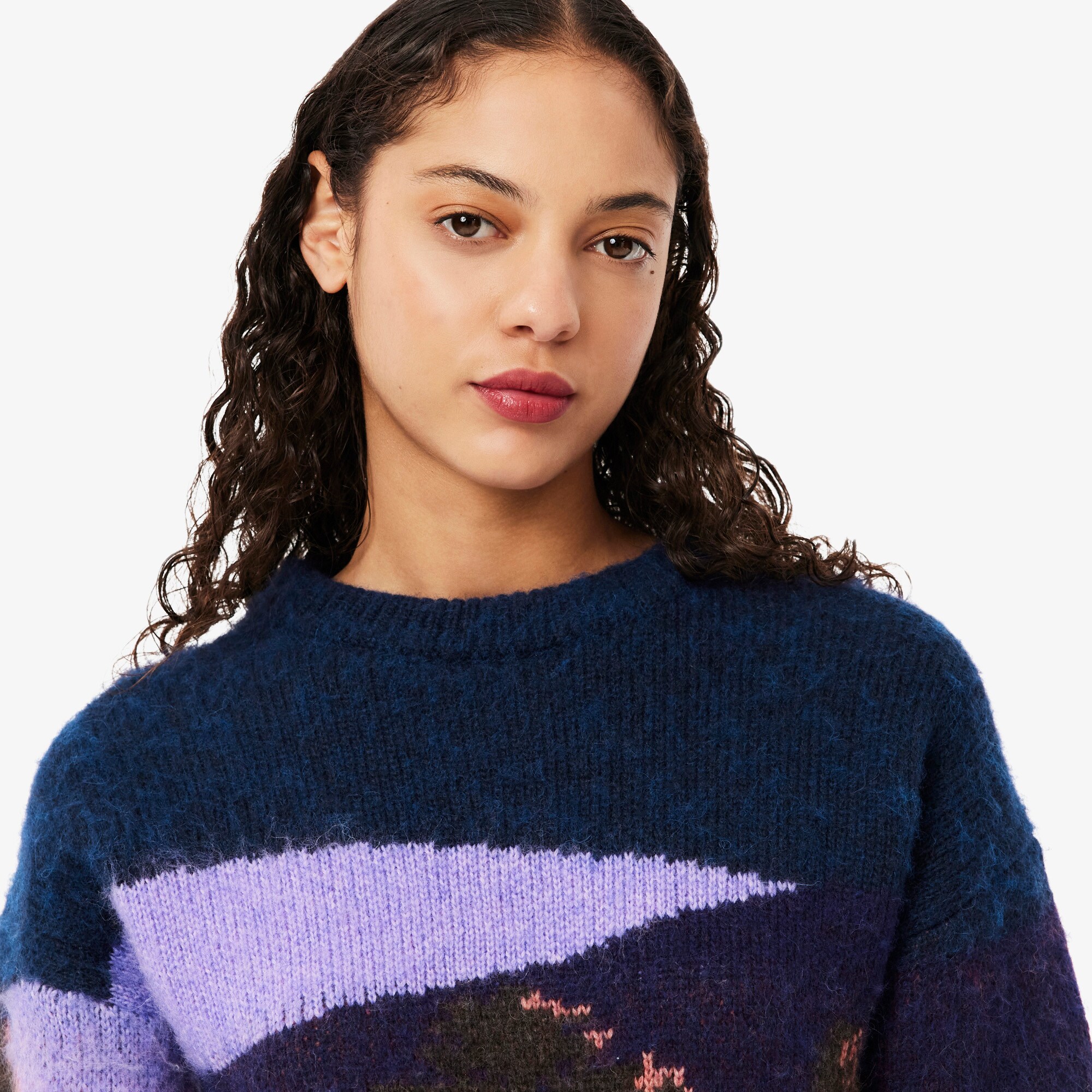 Landscape Jacquard Wool Sweater image number 1
