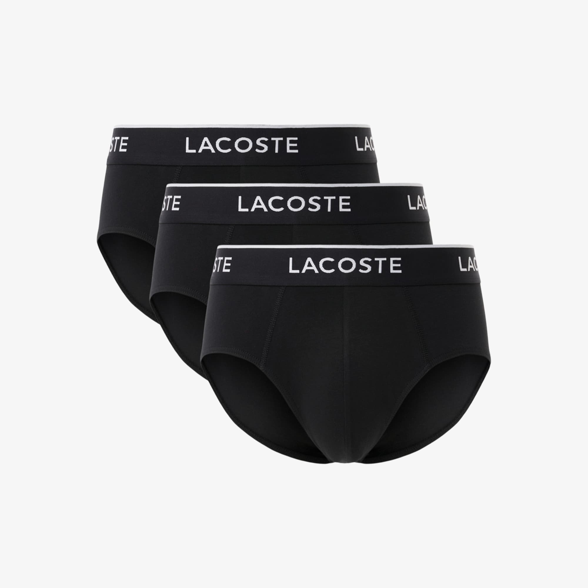 3-Pack Plain Cotton Logo Briefs image number 3
