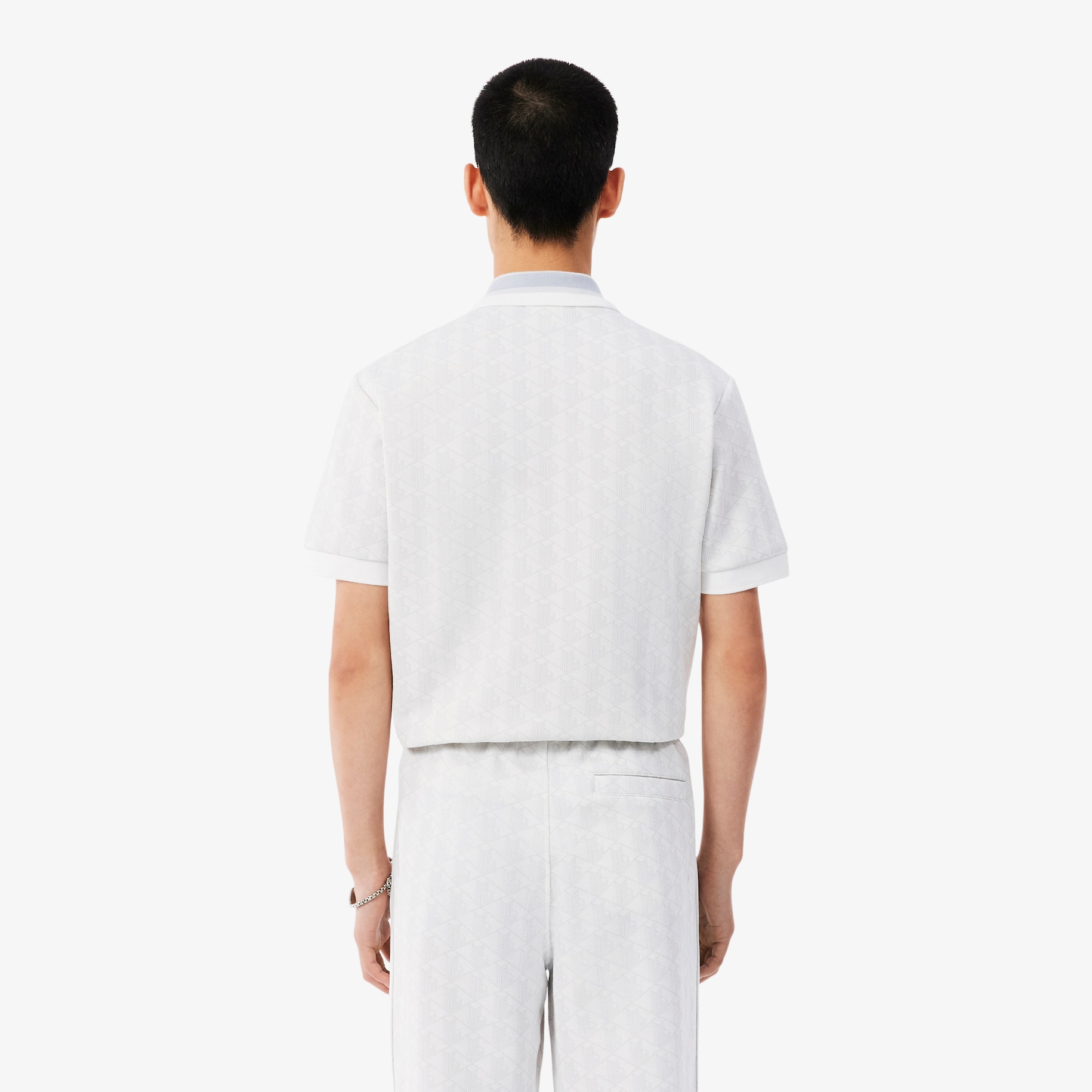 Classic Fit Monogram Jacquard Polo Shirt image number 2