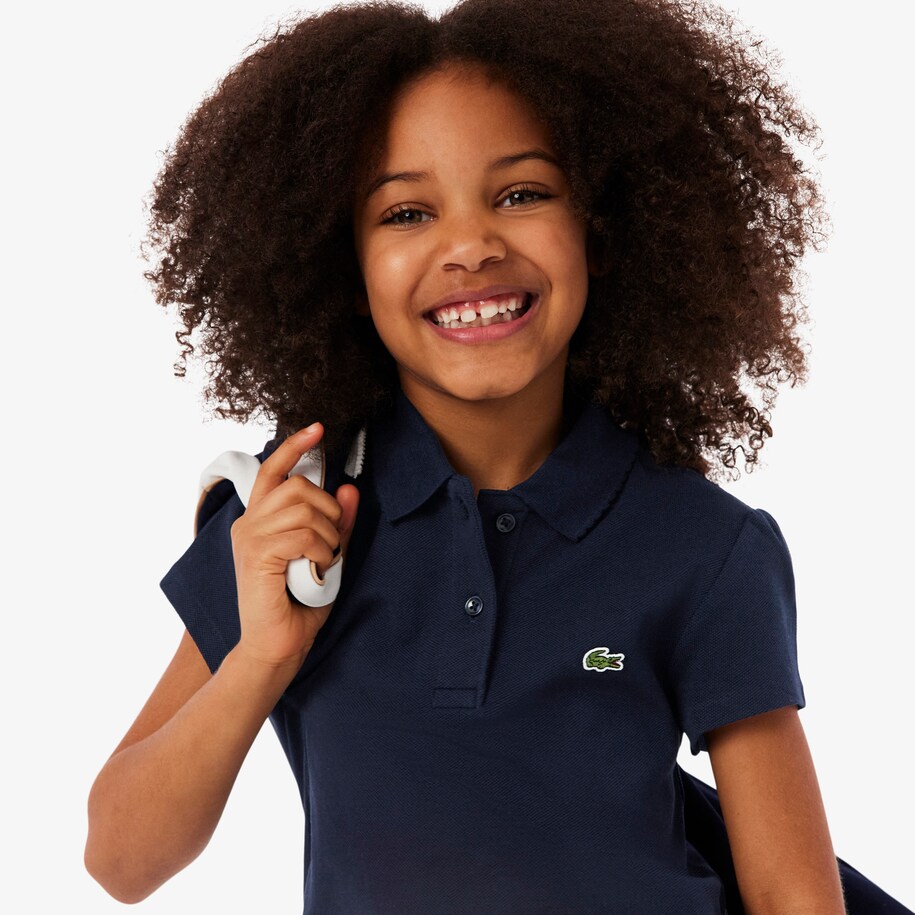 Scalloped Collar Piqu&eacute; Polo Shirt image number 1