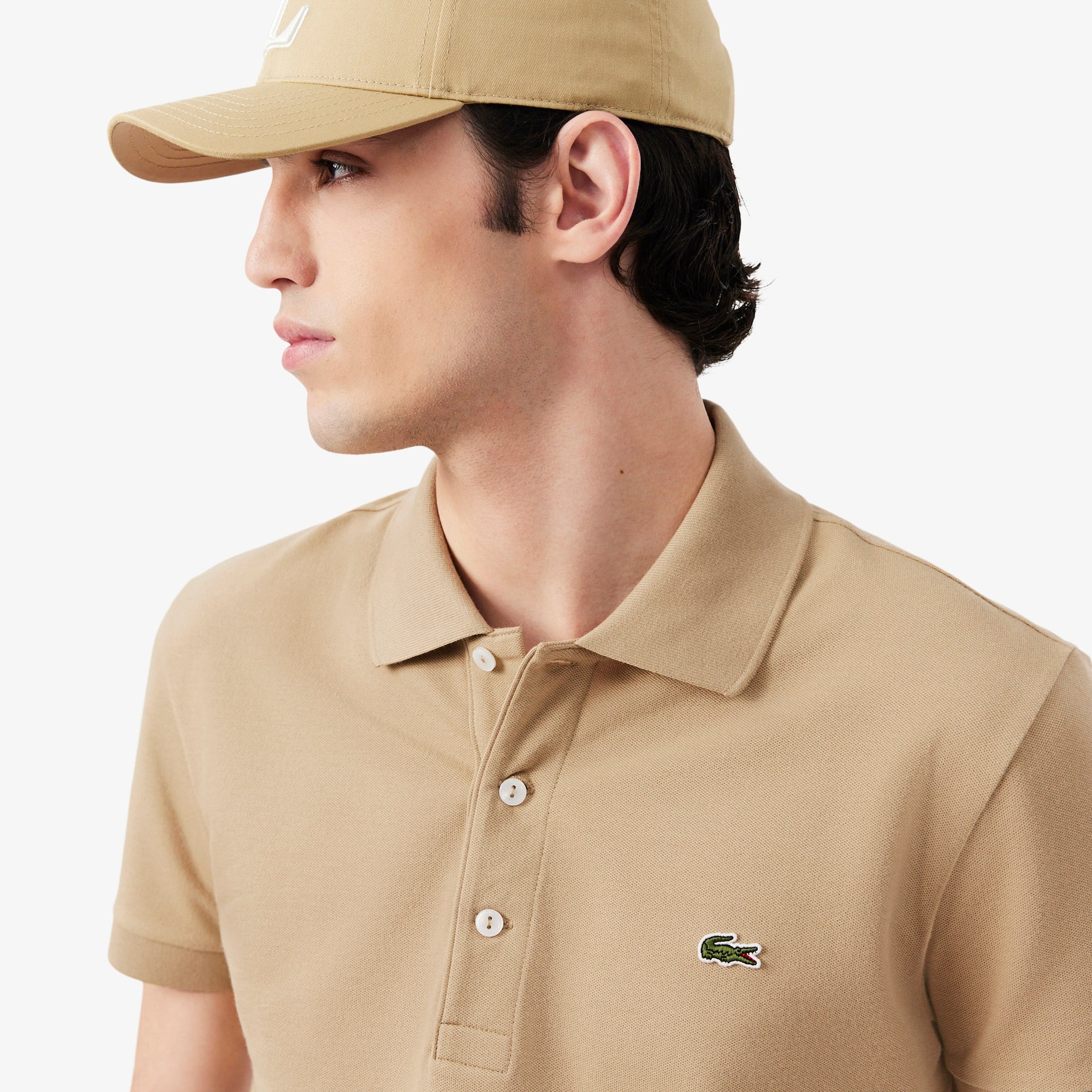 Slim Fit Stretch Mini Piqu&eacute; Polo Shirt image number 1