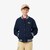 Unisex Embroidered Badge Fleece Bomber Jacket image number 6
