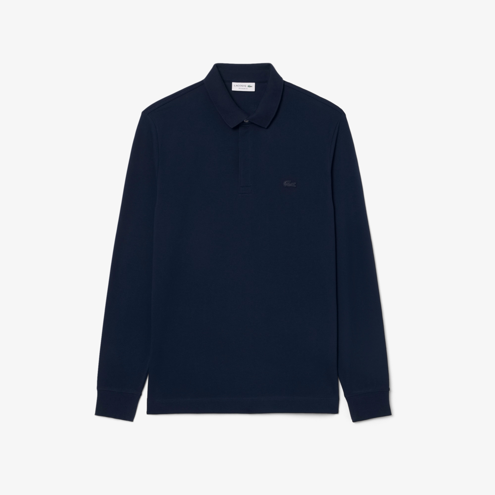 Smart Paris long sleeve stretch cotton Polo Shirt image number 3