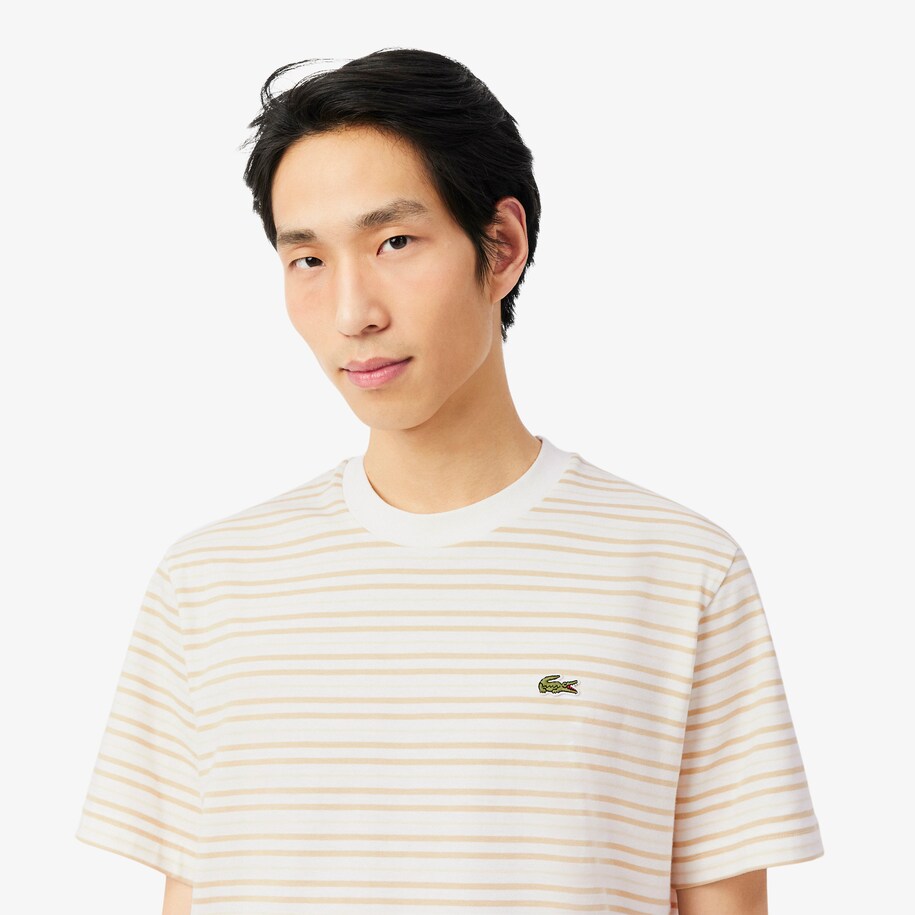 Striped Cotton T-shirt image number 1