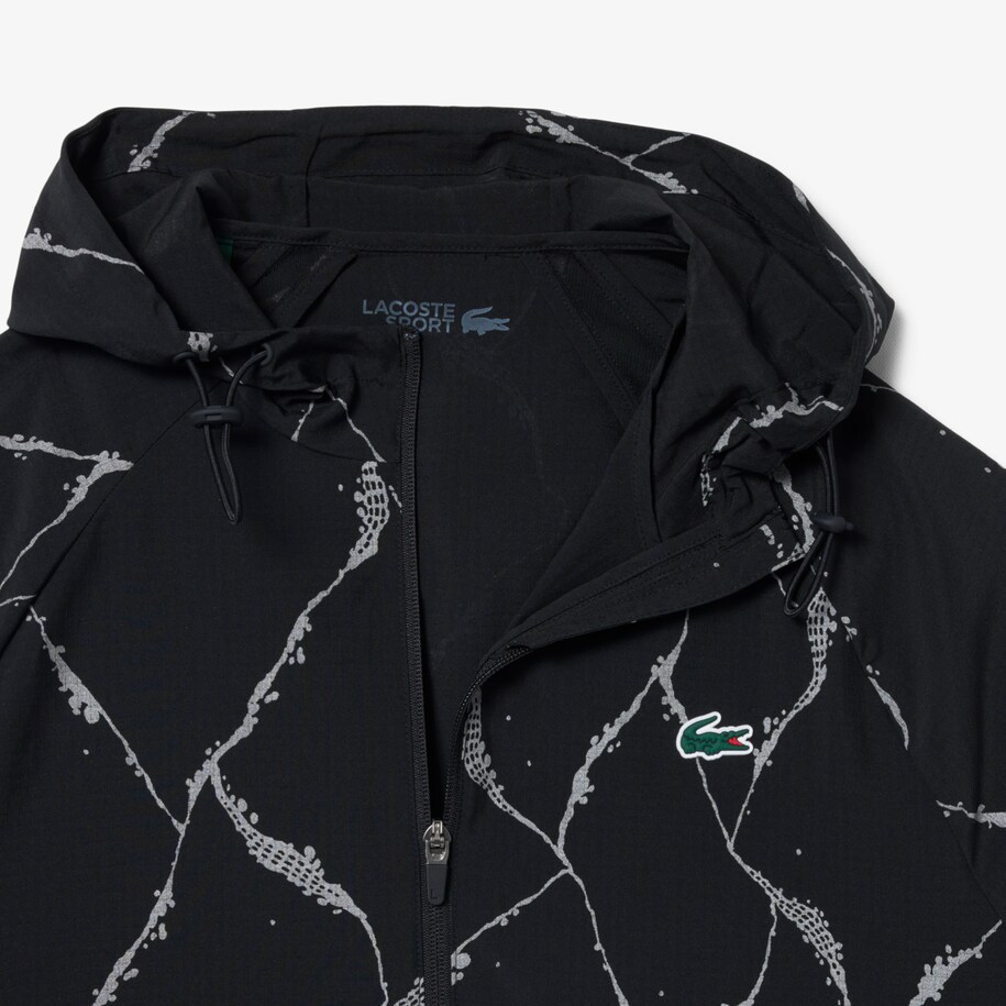 Reflective Crocodile Print Tennis Jacket image number 4