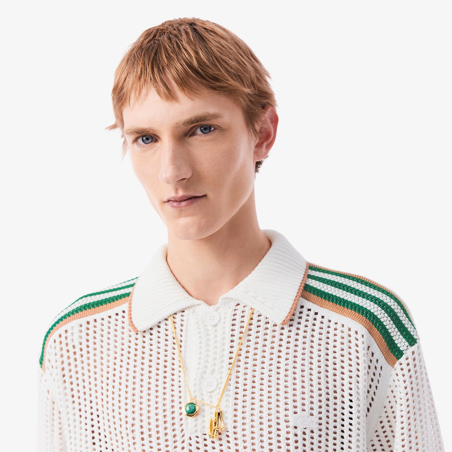 Runway Long Sleeved Knit Polo image number 1