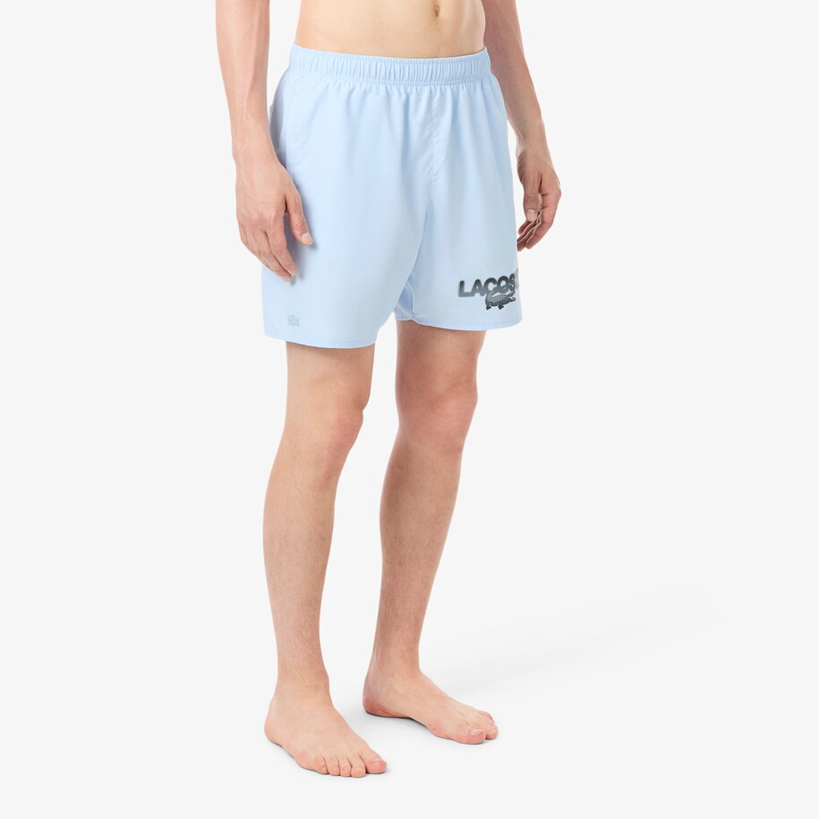 Mid Length Printed Swim Trunks image number 1