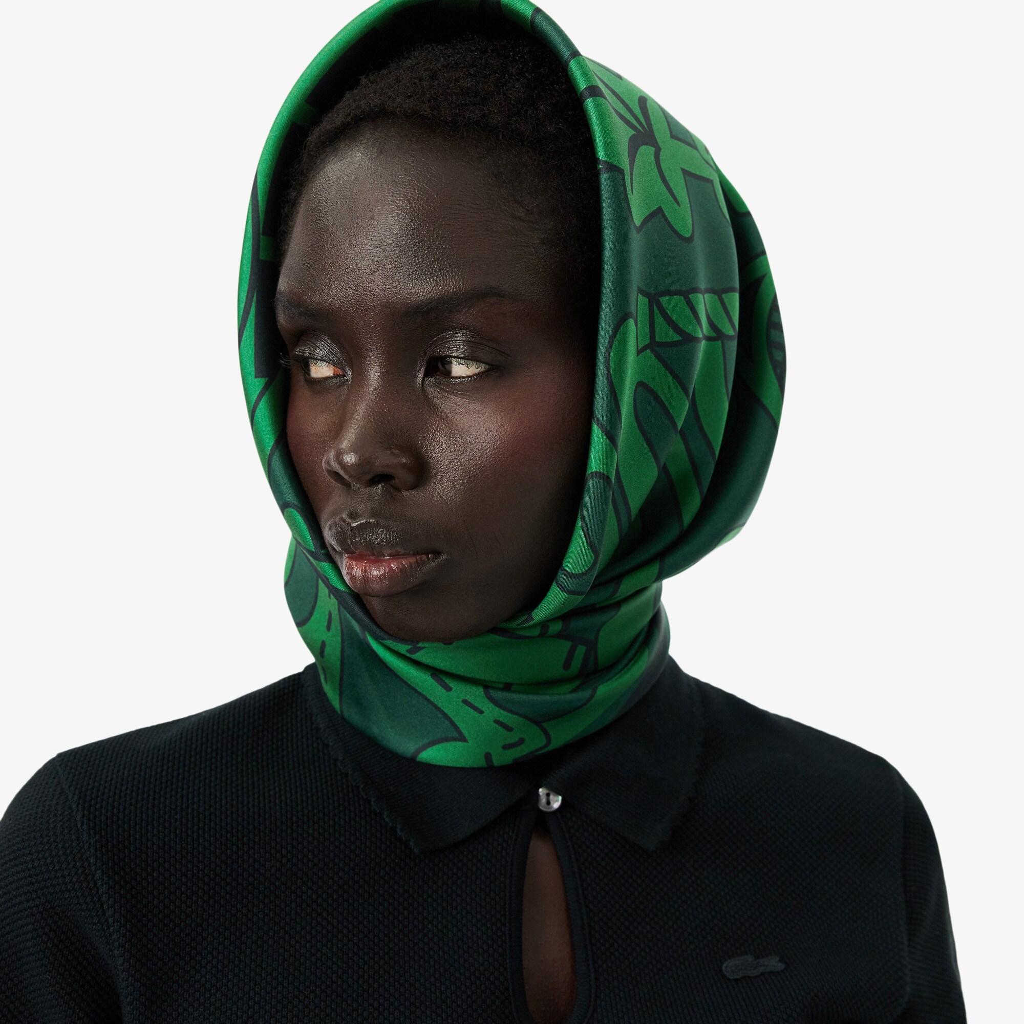 Runway Print Silk Square image number 3