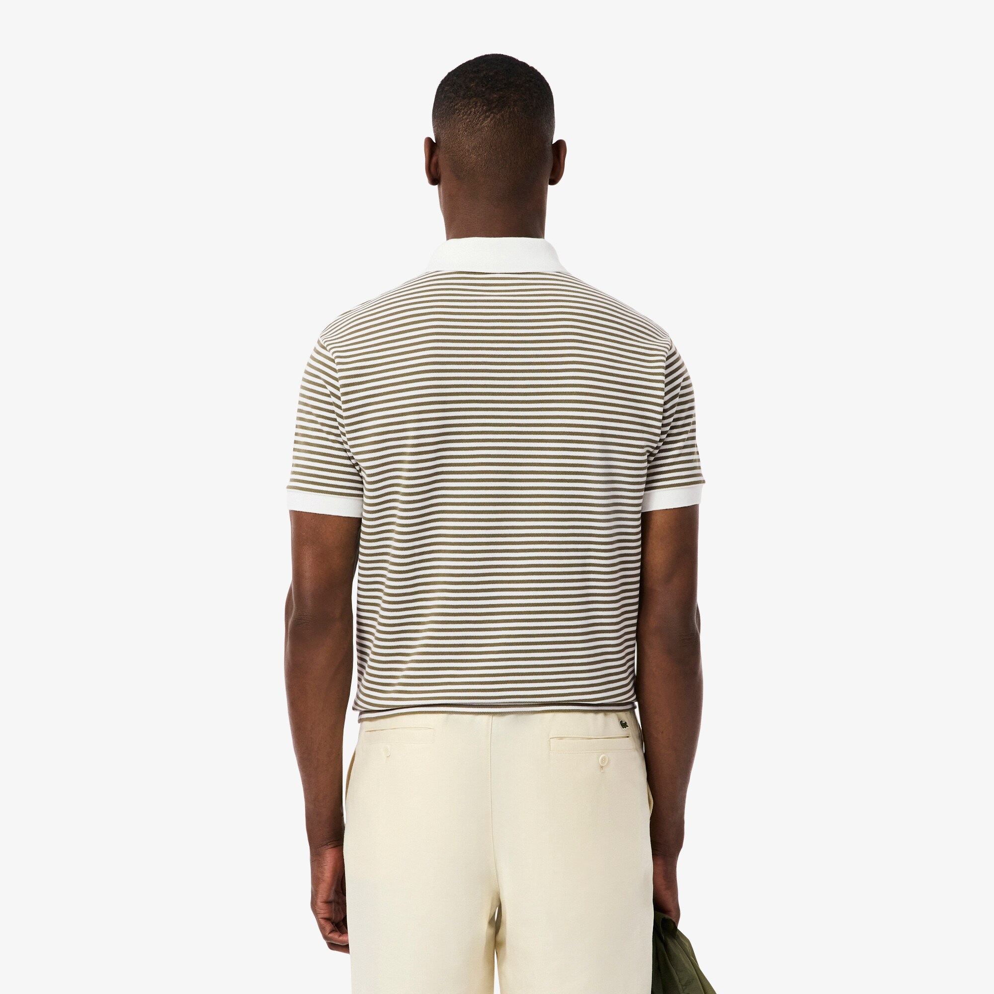 Classic Fit L.12.12 Striped Petit Piqu&eacute; Polo Shirt image number 2