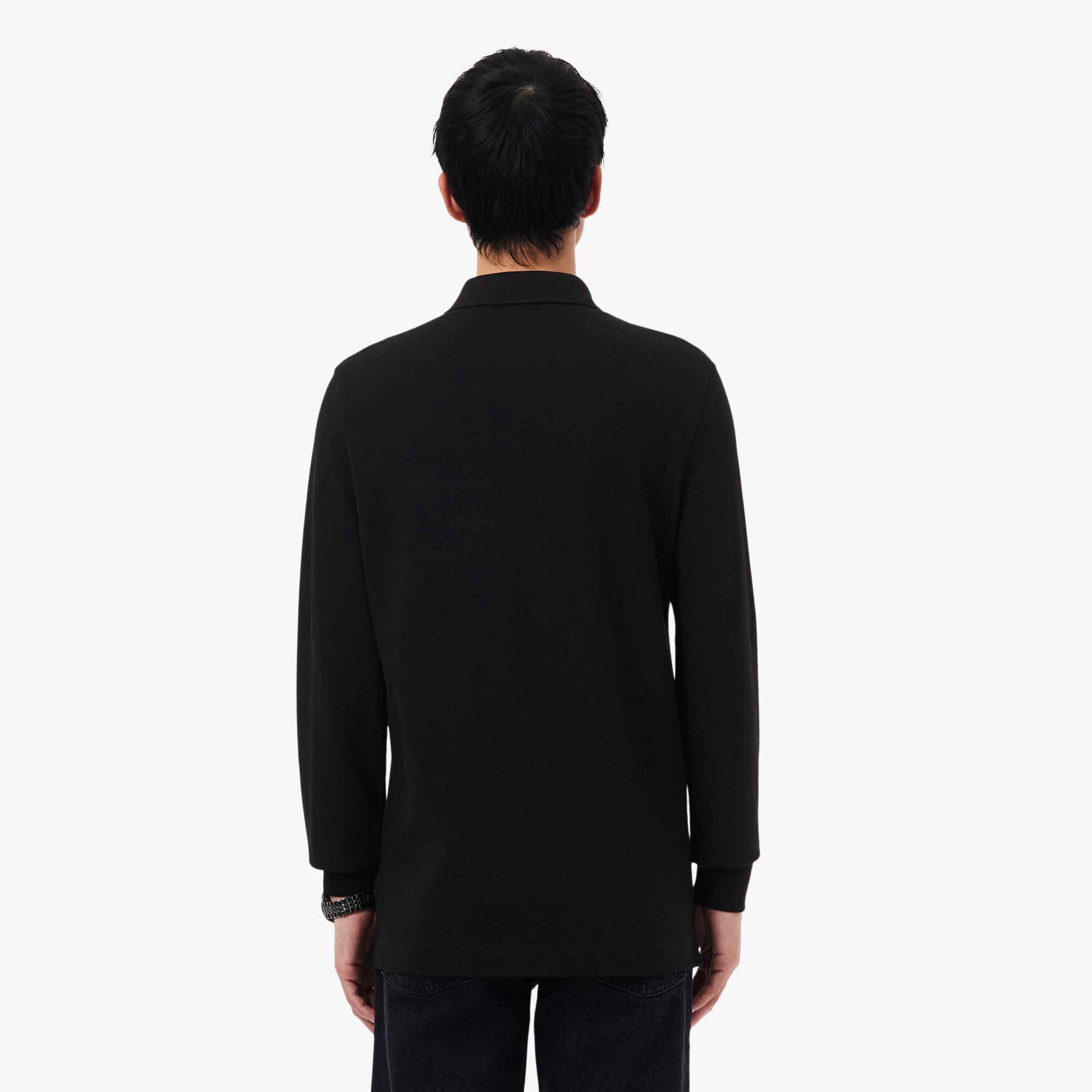Smart Paris long sleeve stretch cotton Polo Shirt image number 2