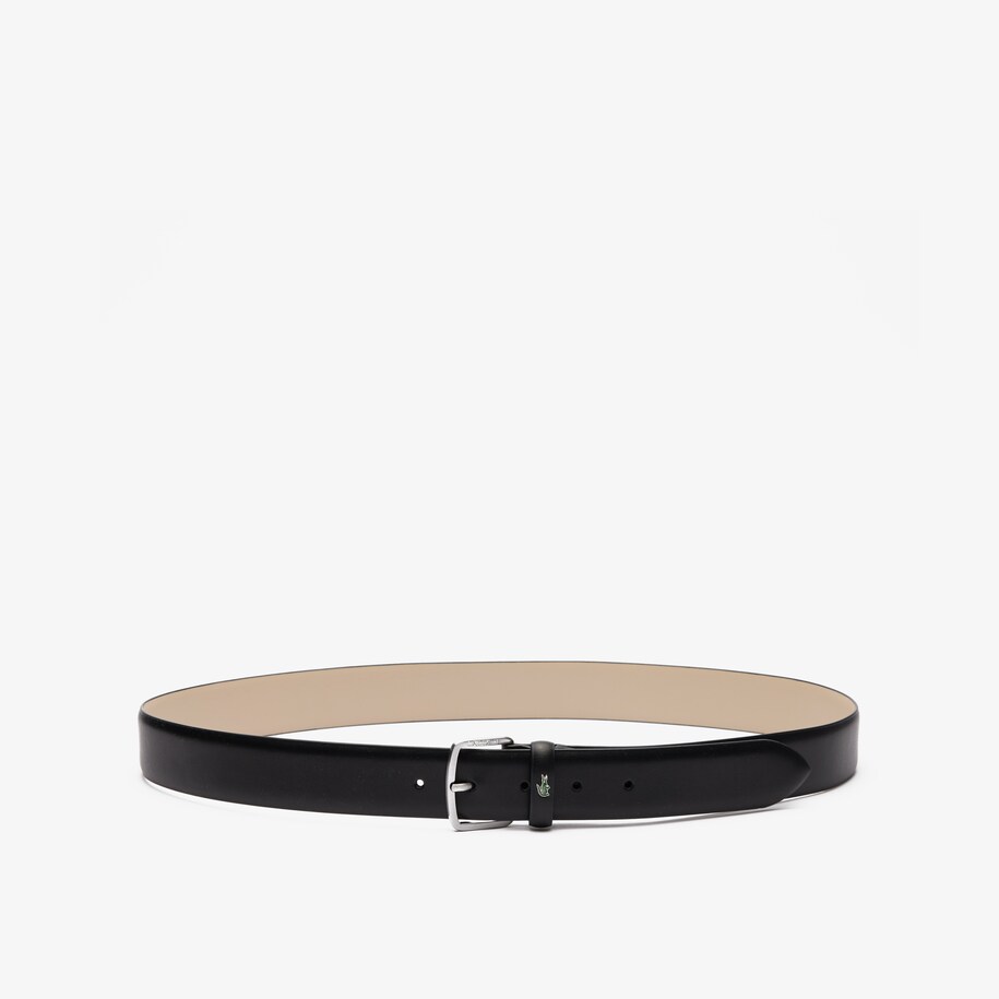 Smooth Leather Crocodile Accent Belt image number 2