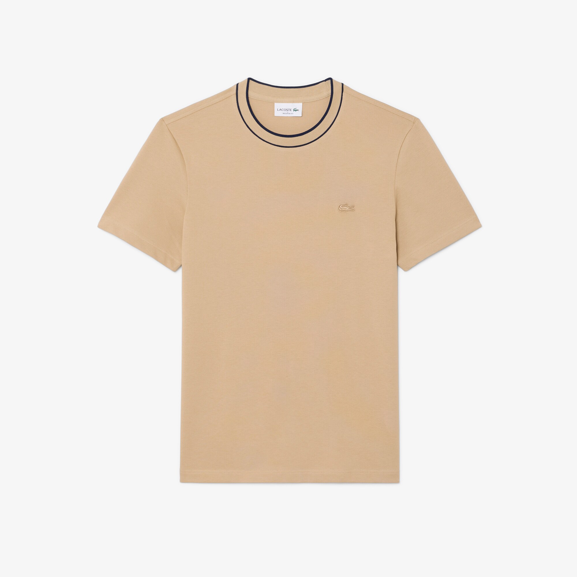 Stretch Piqu&eacute; Stripe Collar T-shirt image number 3