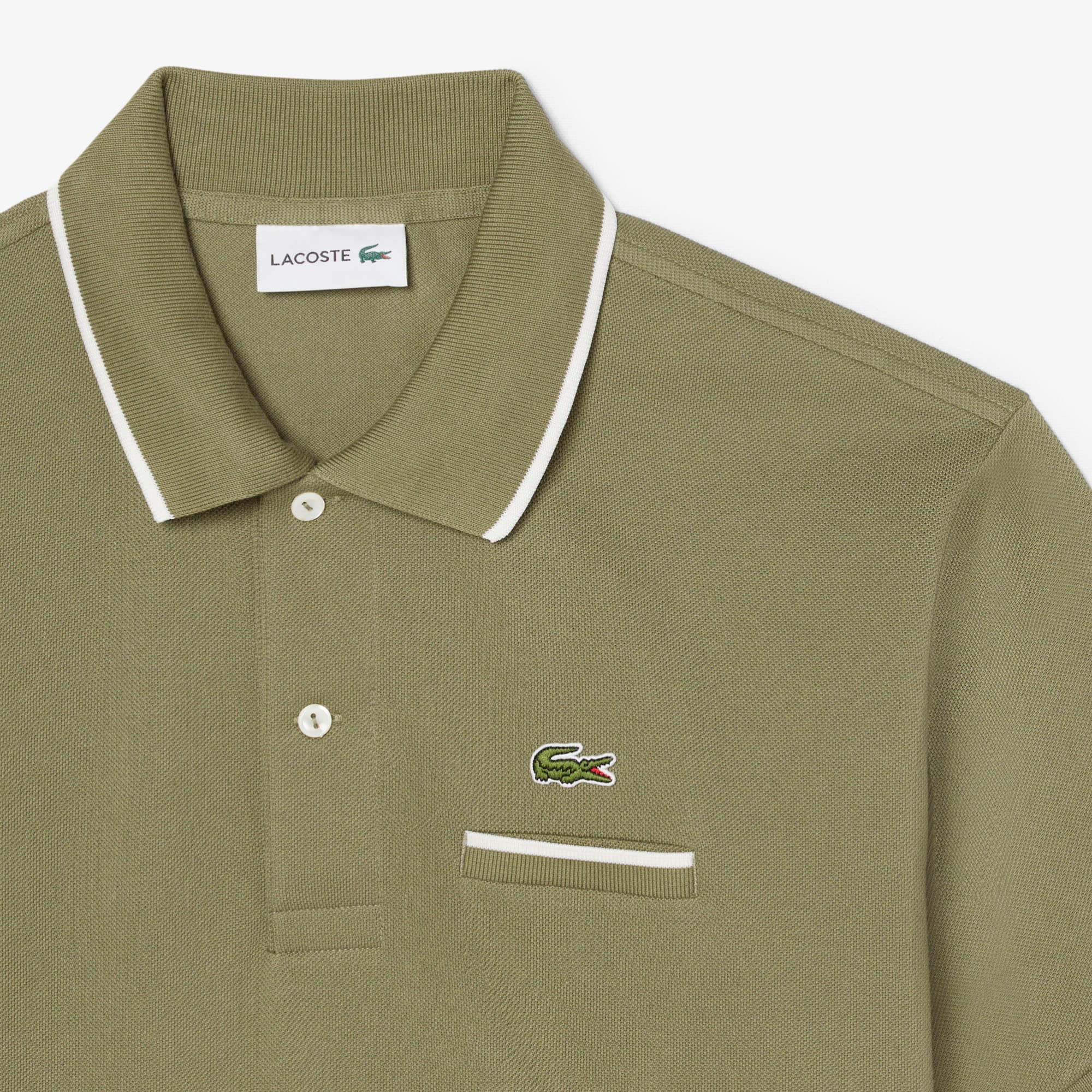 Classic Fit Pocket Accent L.12.12 Polo Shirt image number 4