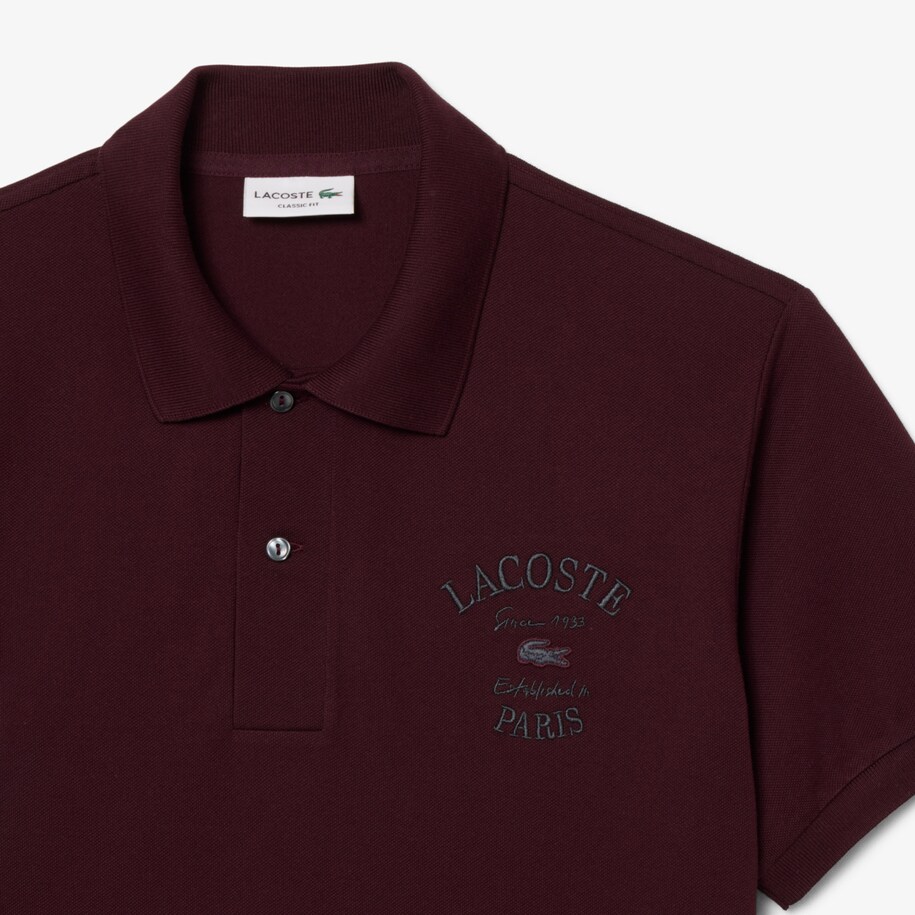 Classic Fit Embroidered Petit Piqu&eacute; Polo Shirt image number 4
