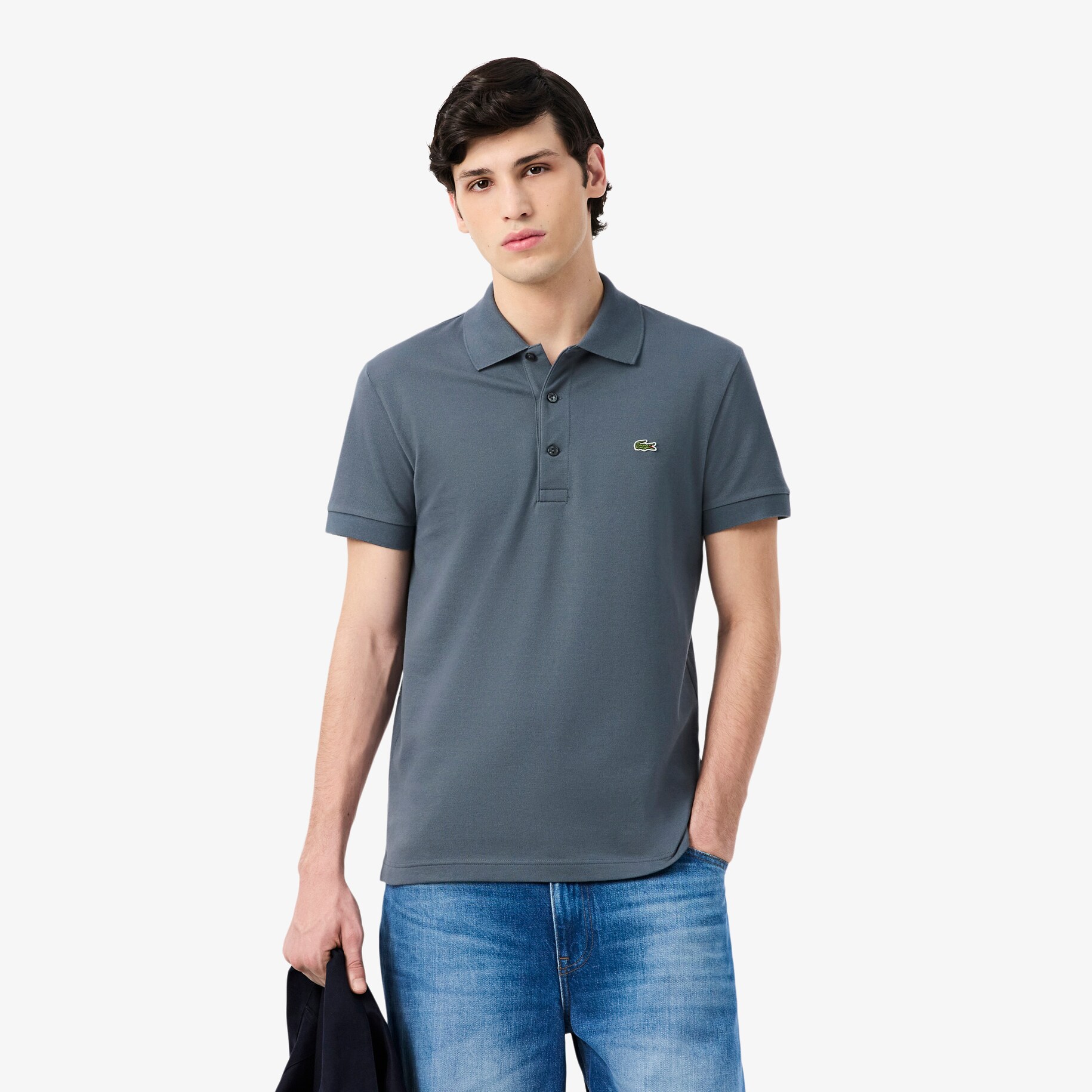 Slim Fit Stretch Mini Piqu&eacute; Polo Shirt image number 0