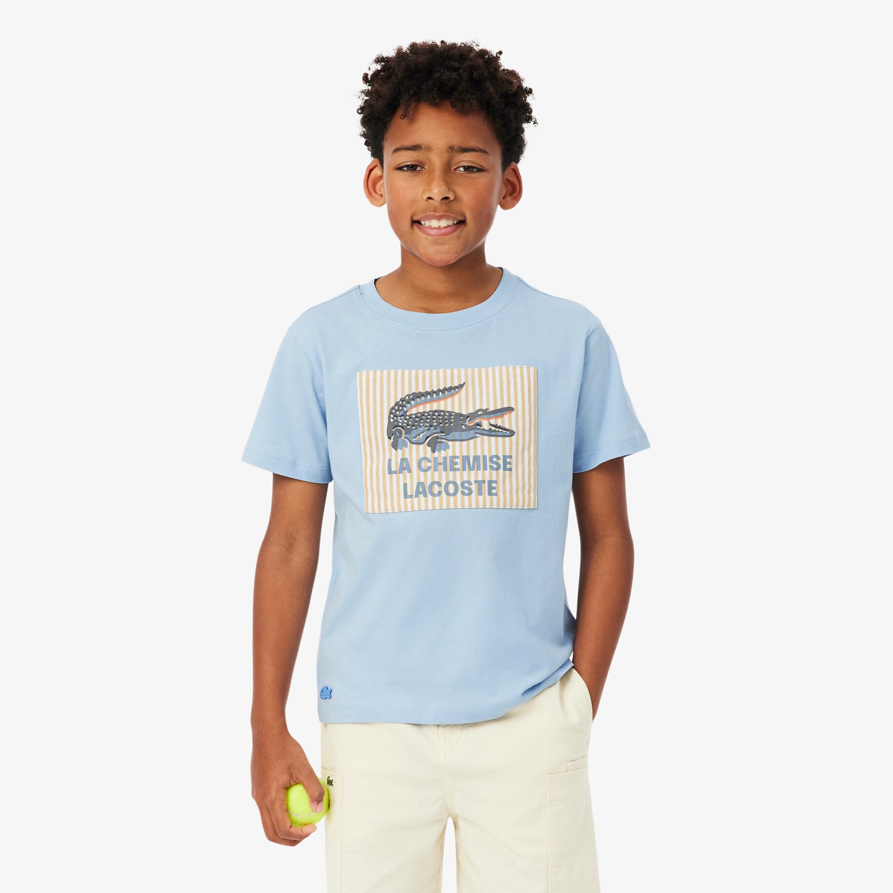 Badge Accent Cotton T-shirt image number 0
