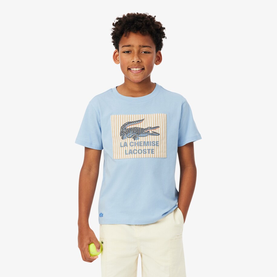 Badge Accent Cotton T-shirt image number 0