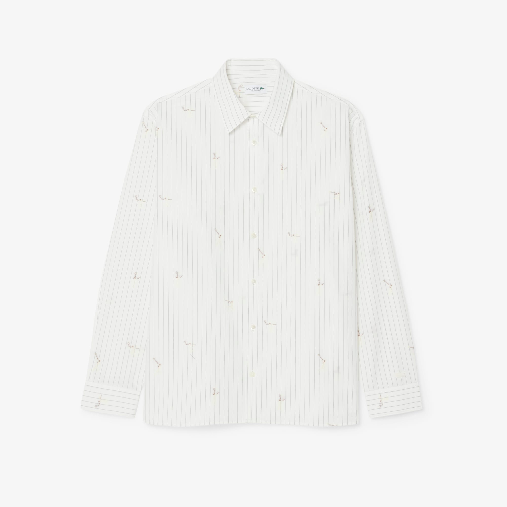 Relaxed Fit Embroidered Cotton Shirt image number 3