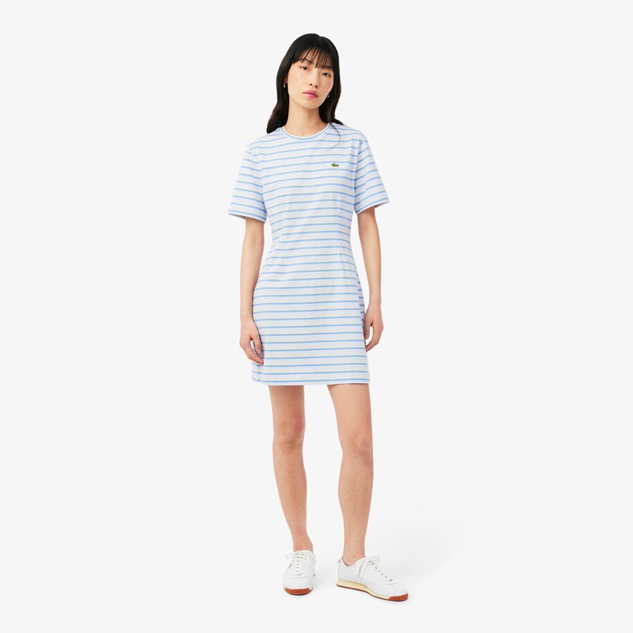 Striped Cotton T-shirt Dress image number 0