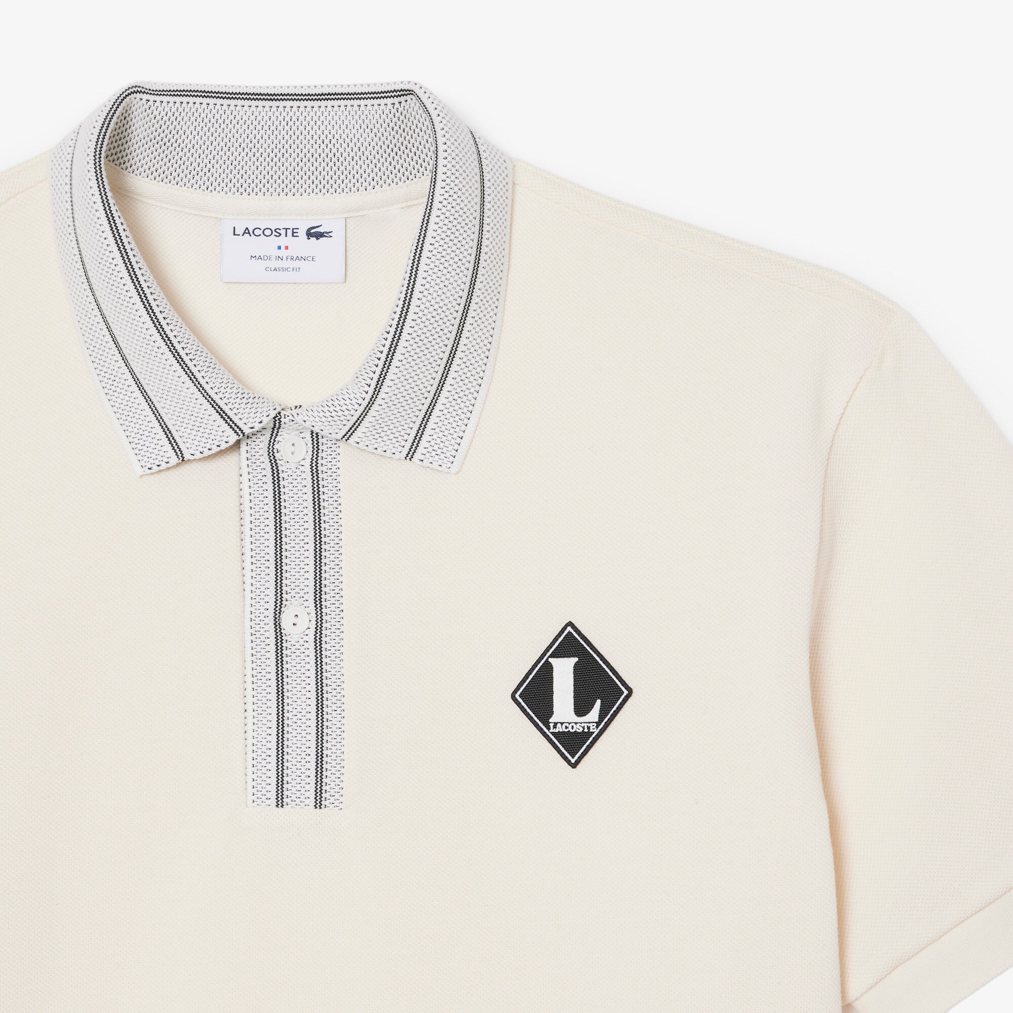 French Made Classic Fit Badge Polo Shirt image number 4