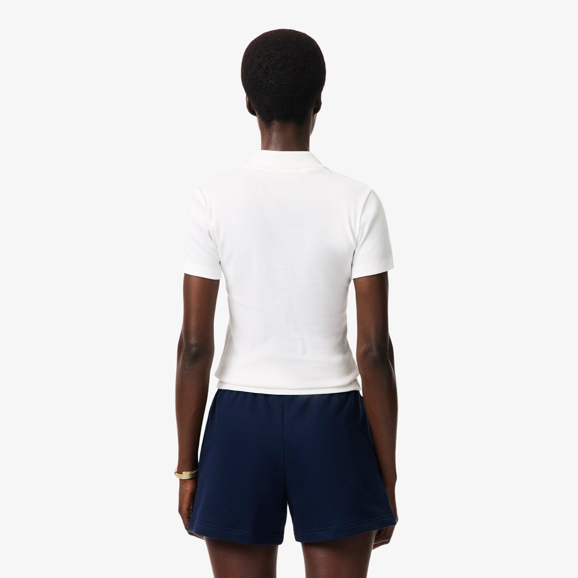 Slim Fit L.12.D Ribbed Cotton Polo Shirt image number 2