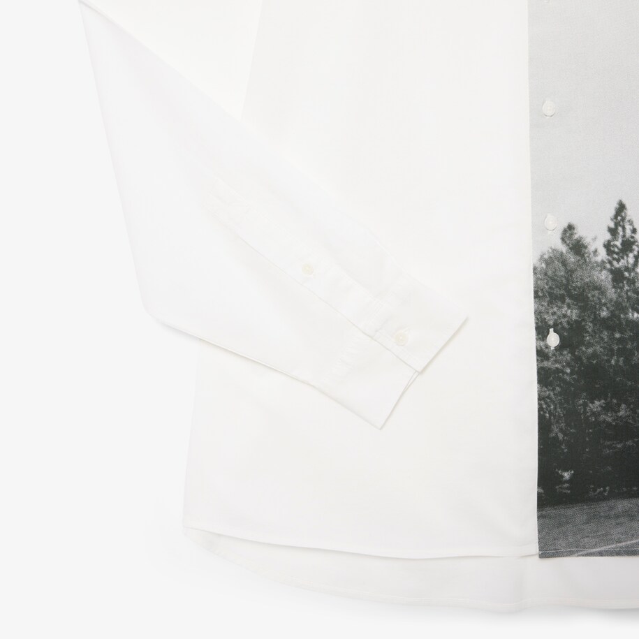 Relaxed Fit Printed Cotton Twill Shirt image number 5