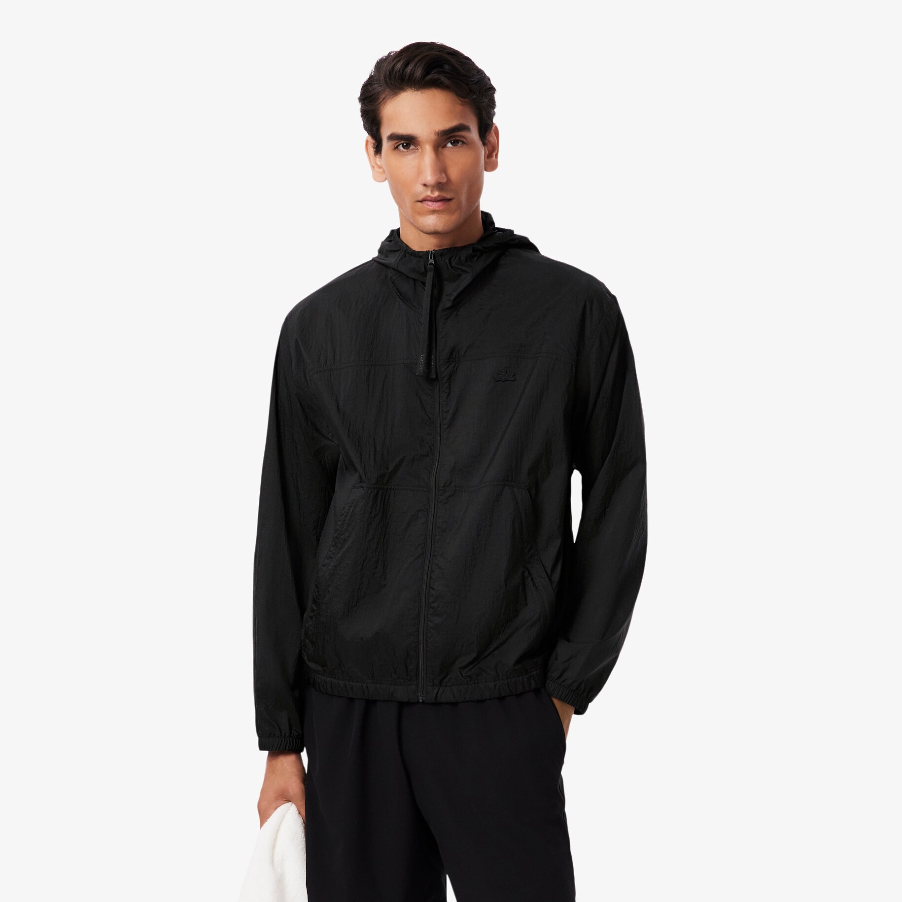 Lightweight Water-Repellent Hooded Jacket image number 0