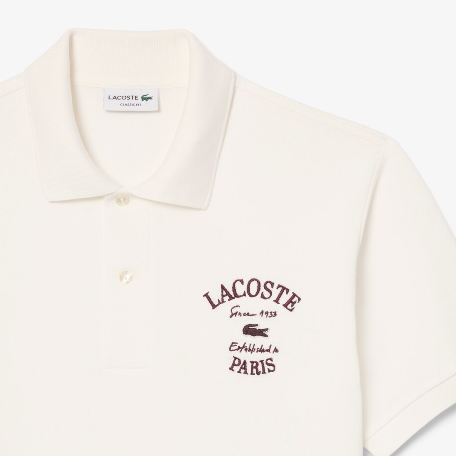 Classic Fit Embroidered Petit Piqu&eacute; Polo Shirt image number 4