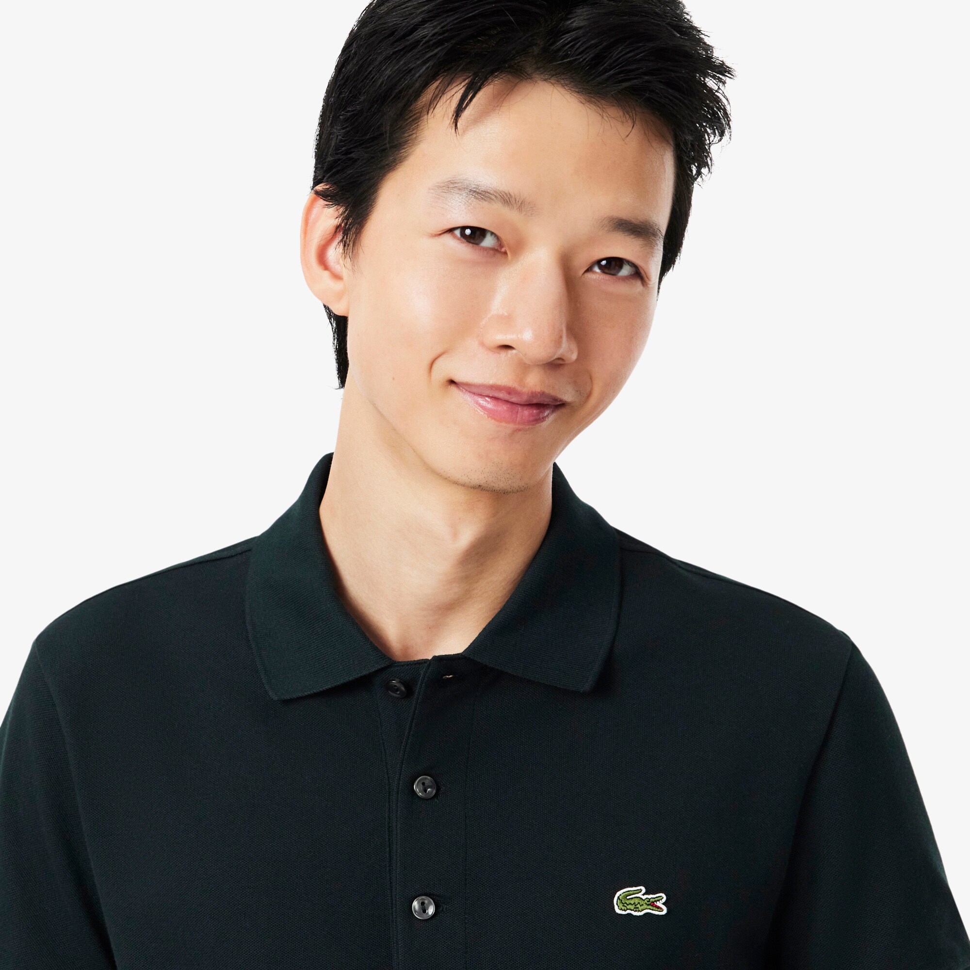 Slim Fit Stretch Mini Piqu&eacute; Polo Shirt image number 1