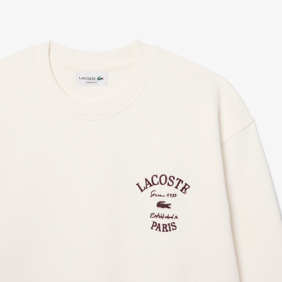 Embroidered Fleece Crew Neck Sweatshirt image number 4