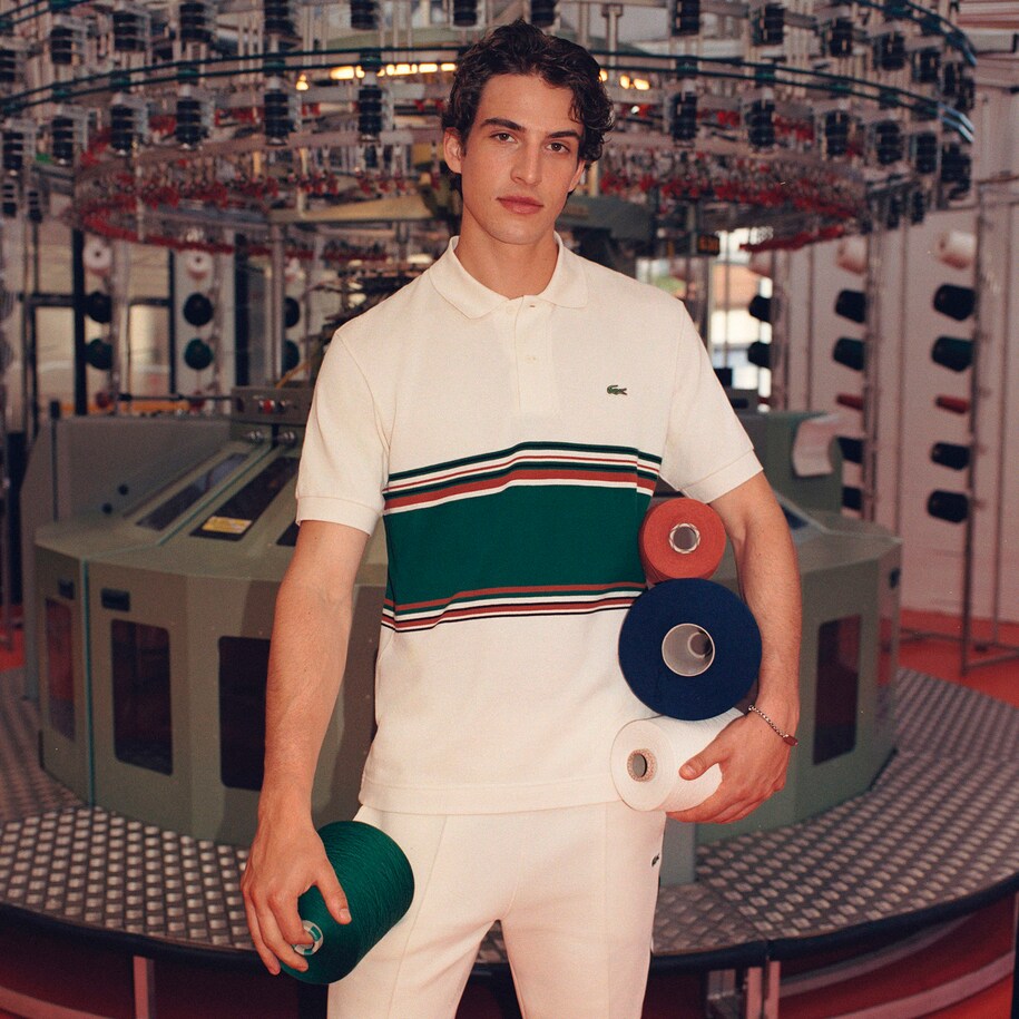 French Made Classic Fit Striped Polo Shirt image number 5