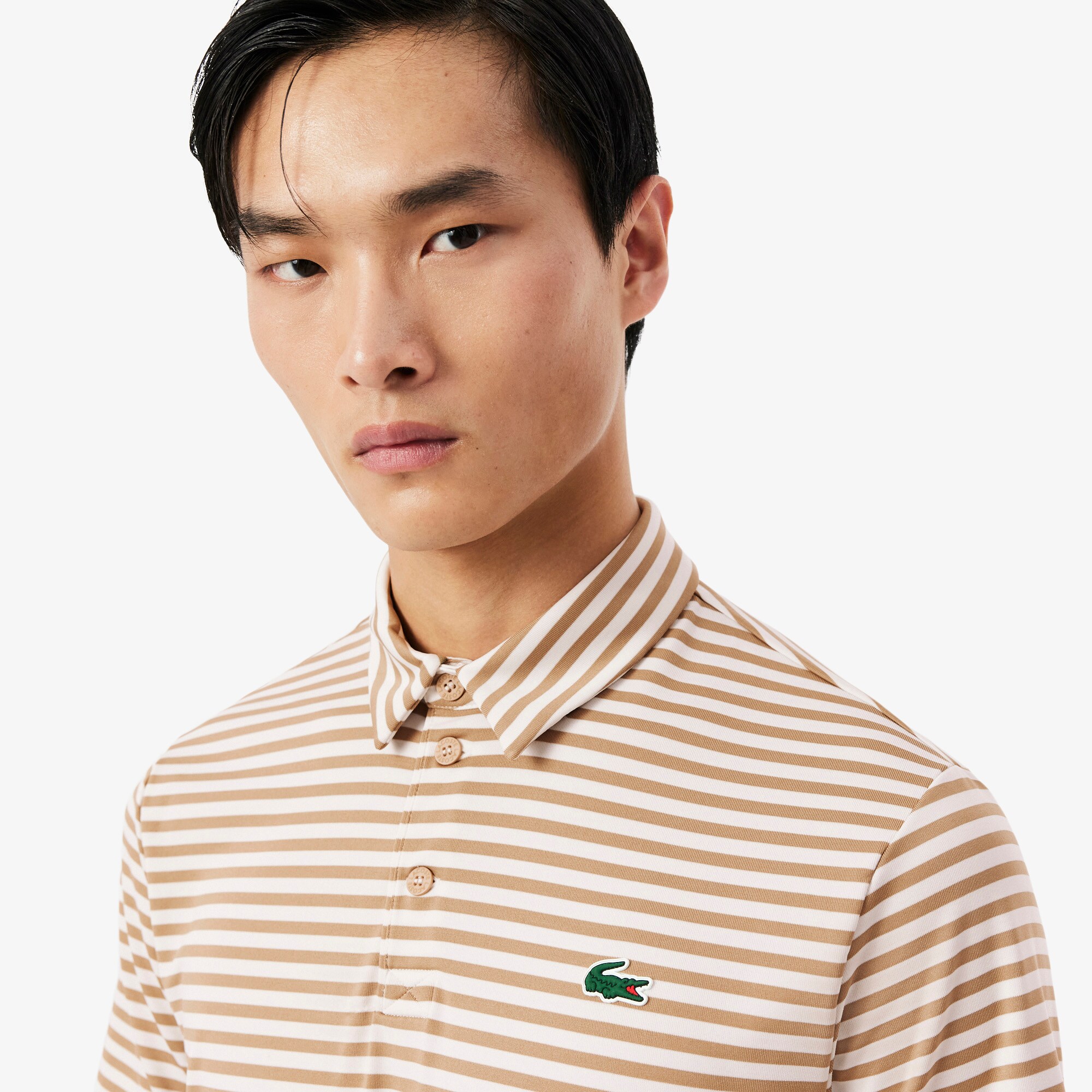Regular Fit Ultra Dry Striped Golf Polo Shirt image number 1