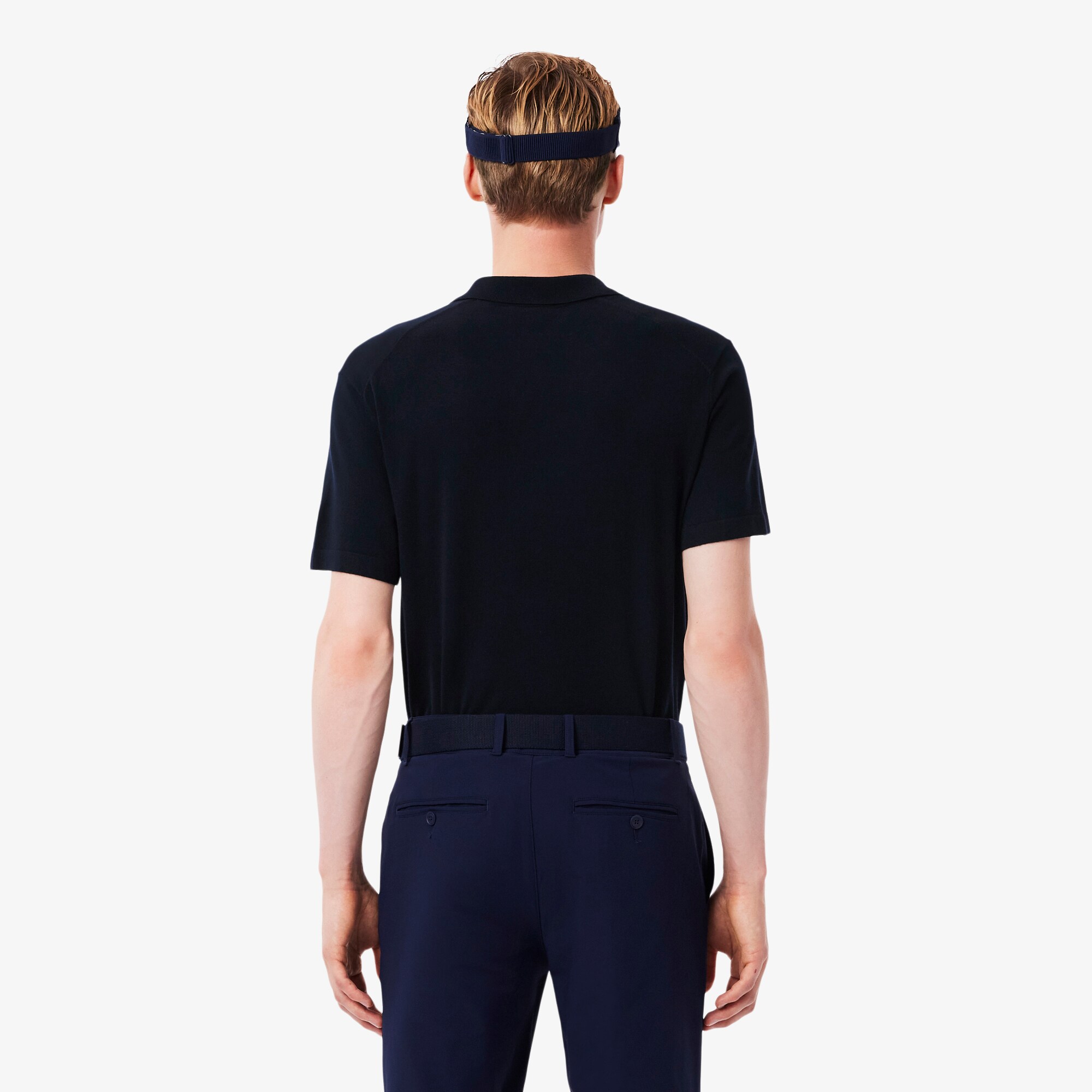 Short Sleeved Polo Collar Golf Sweater image number 2
