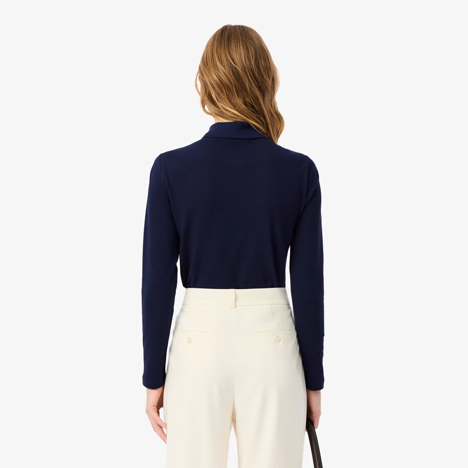 Women&rsquo;s Slim fit Stretch Piqu&eacute; Lacoste Polo Shirt image number 2