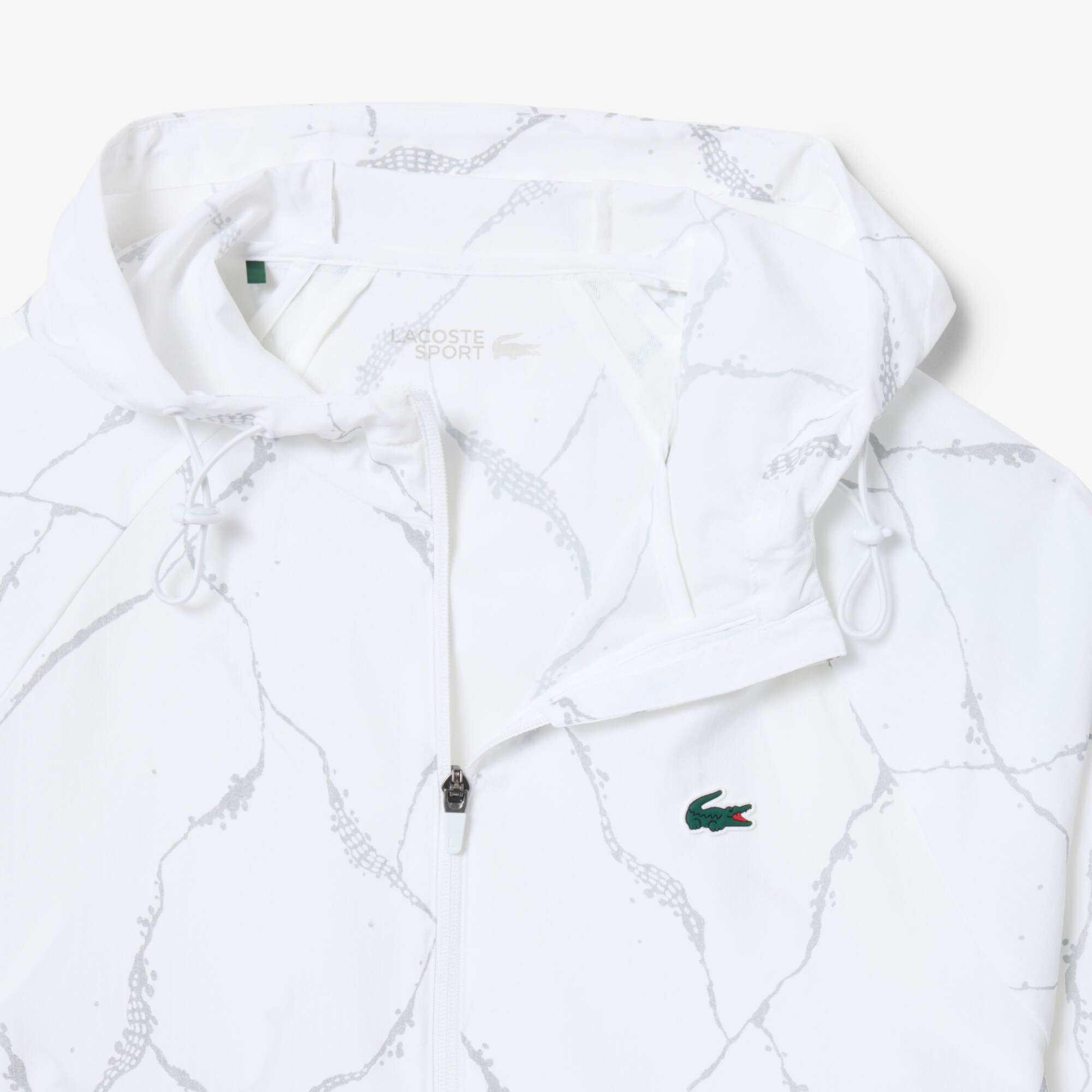Reflective Crocodile Print Tennis Jacket image number 4