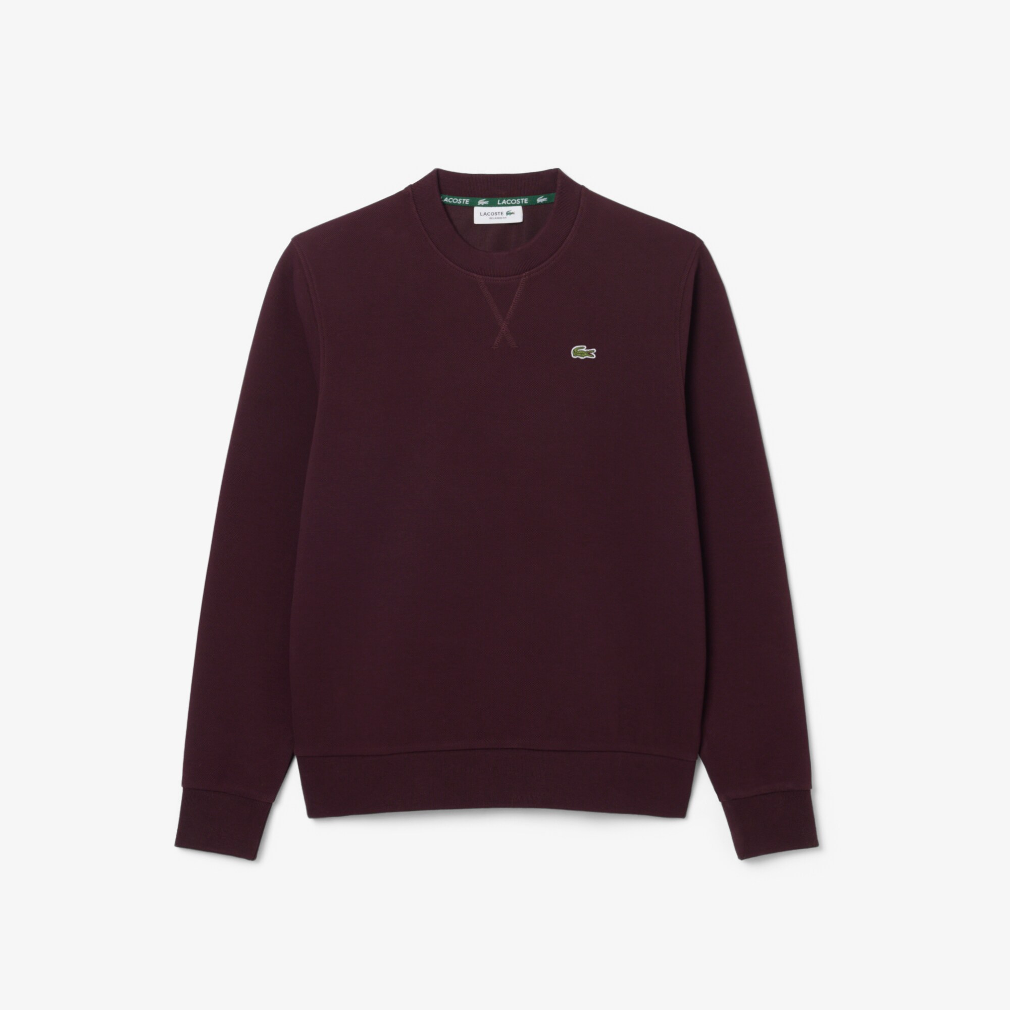 Relaxed Fit Piqu&eacute; Crew Neck Sweatshirt image number 3