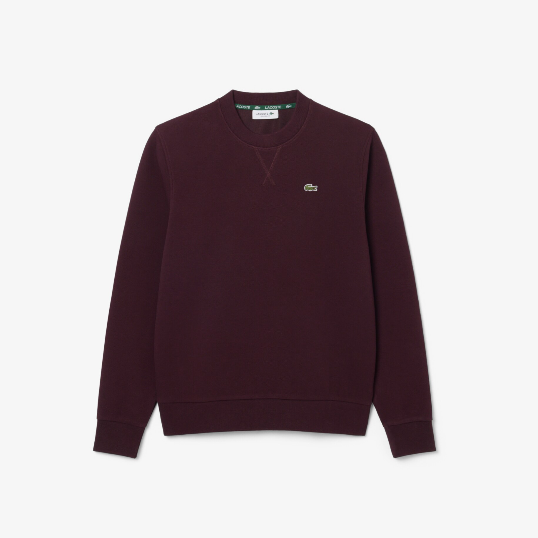 Relaxed Fit Piqu&eacute; Crew Neck Sweatshirt image number 3
