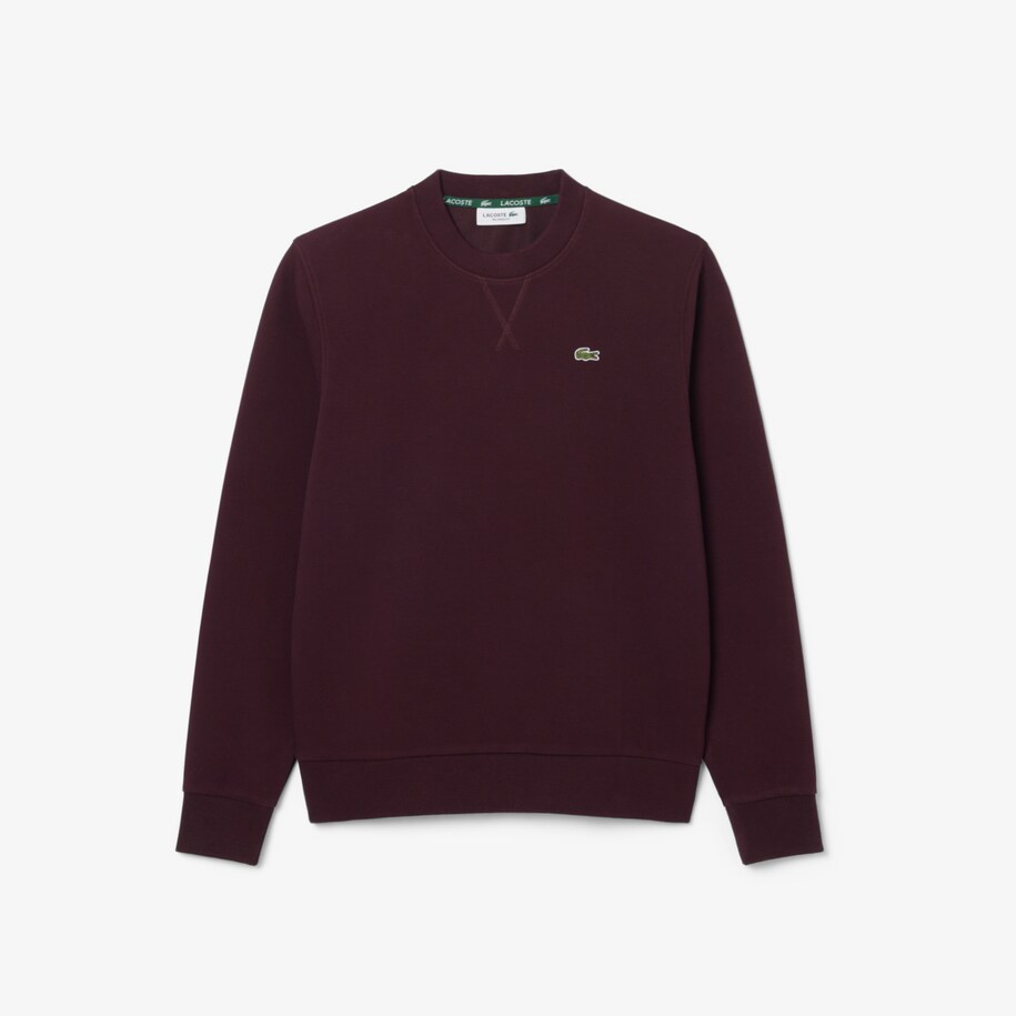 Relaxed Fit Piqu&eacute; Crew Neck Sweatshirt image number 3
