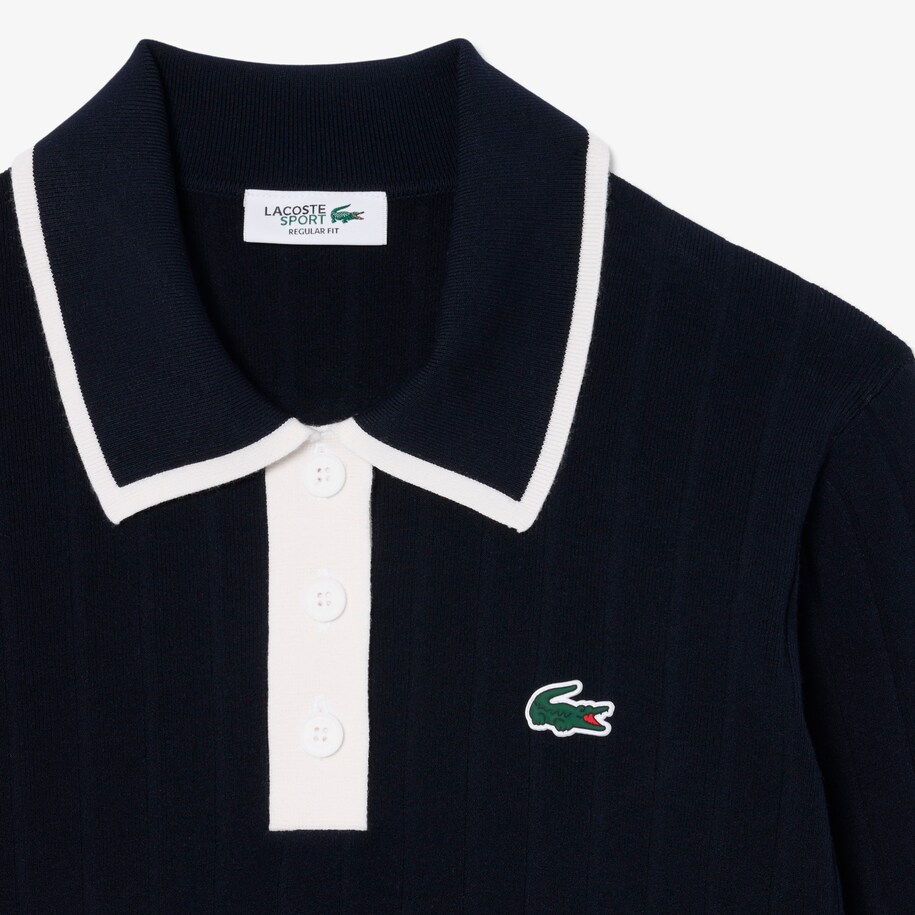Polo Collar Stretch Golf Sweater image number 4