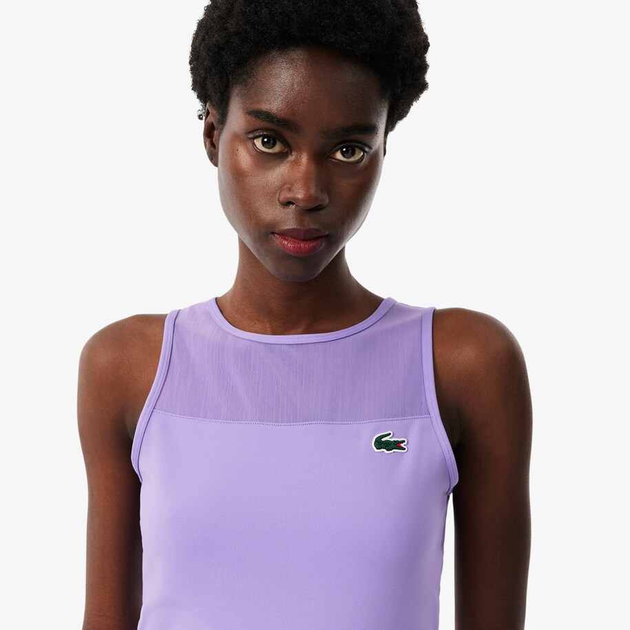 Dual Fabric Pleated Stretch Tennis Dress image number 1