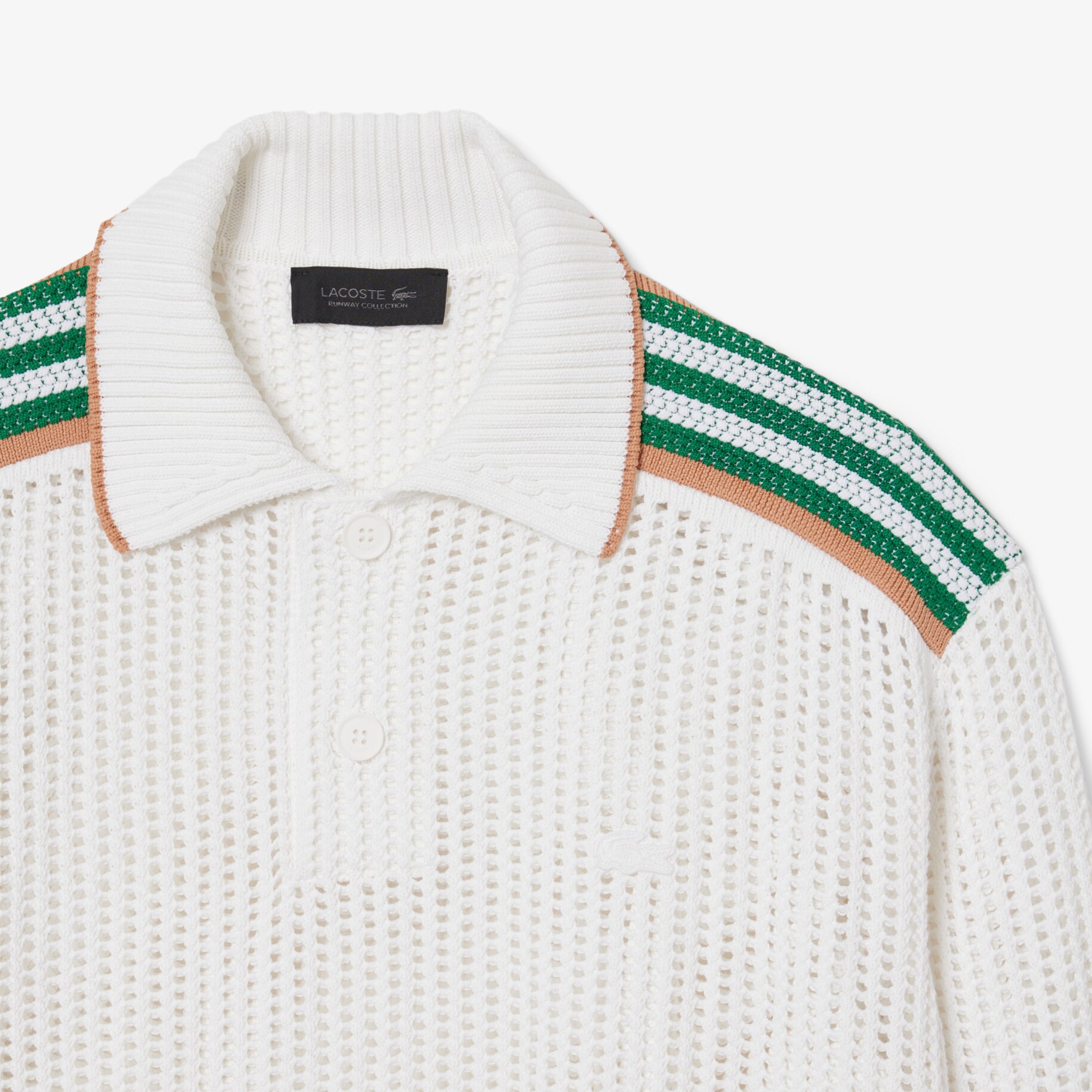 Runway Long Sleeved Knit Polo image number 5