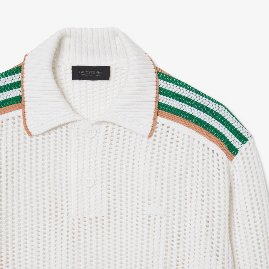 Runway Long Sleeved Knit Polo image number 5