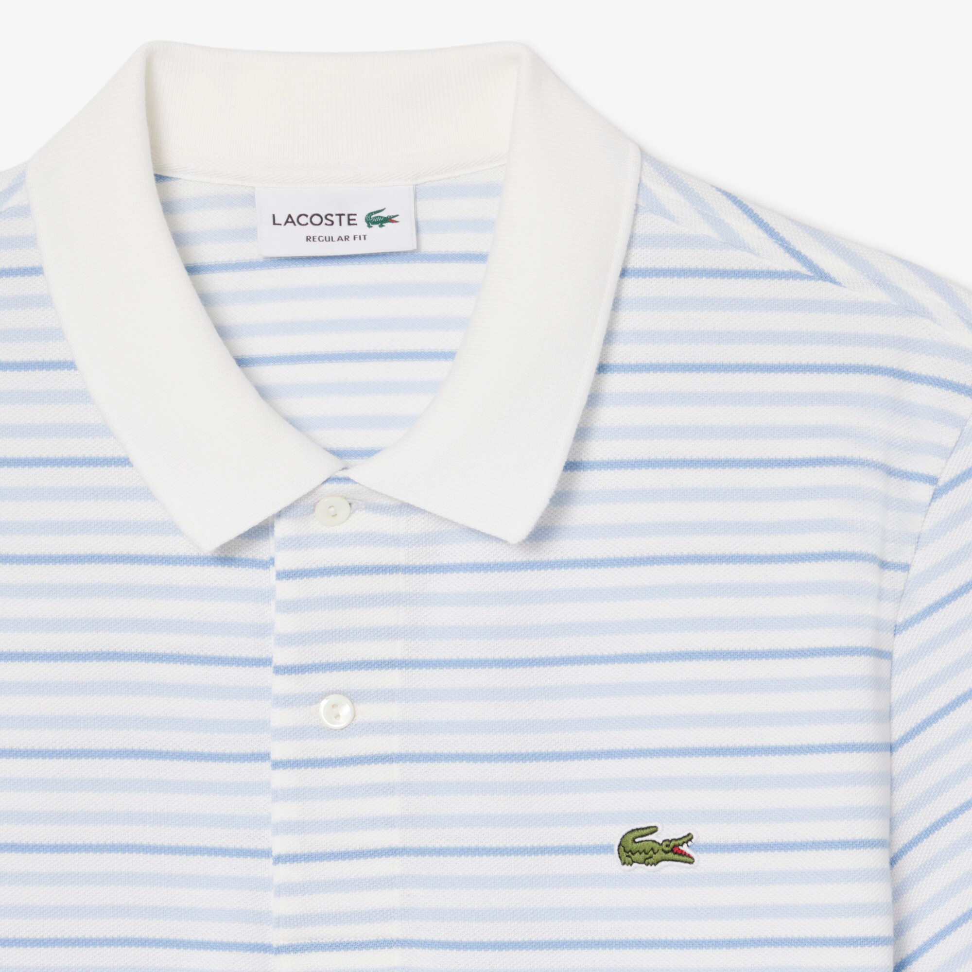 Classic Fit Striped Petit Piqu&eacute; Polo Shirt image number 4